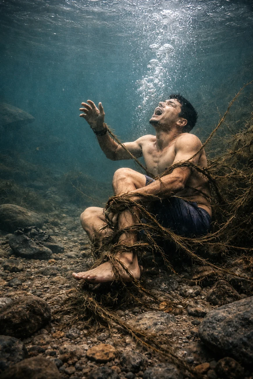 नदी की गहराई में जाकर युवक को नहाना पड़ा महंगा