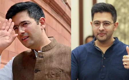 Raghav Chadha का बड़ा राजनीतिक कदम: AAP के 7 राज्यसभा सांसदों ने BJP में विलय का किया ऐलान