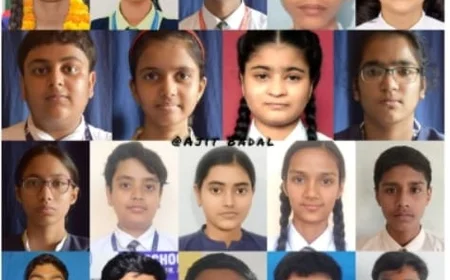 जनपद के सीबीएसई बोर्ड में हाई स्कूल के टॉपर छात्र