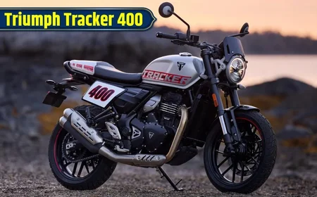 Triumph Tracker 400 Launch India: स्ट्रीट-सैवी डिजाइन, 17-इंच व्हील्स और रेट्रो रेसिंग वाइब के साथ