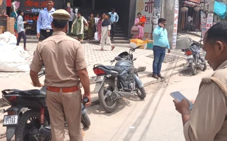 देवरिया में यातायात नियमों पर सख्ती, 75 वाहनों का चालान, 6 सीज