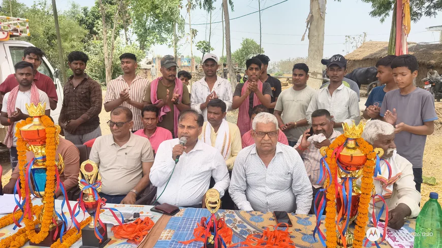 तेलिया कला में क्रिकेट प्रतियोगिता का फाइनल, ‘कैप्टन अंशुमान सिंह अमर रहे’ के नारों से गूंजा मैदान