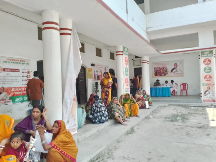 भागलपुर के बीएमजी इंटर कॉलेज में लगा नि:शुल्क स्वास्थ्य शिविर, सैकड़ों लोगो