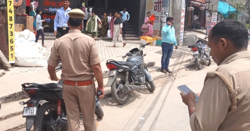 देवरिया में यातायात नियमों पर सख्ती, 75 वाहनों का चालान, 6 सीज