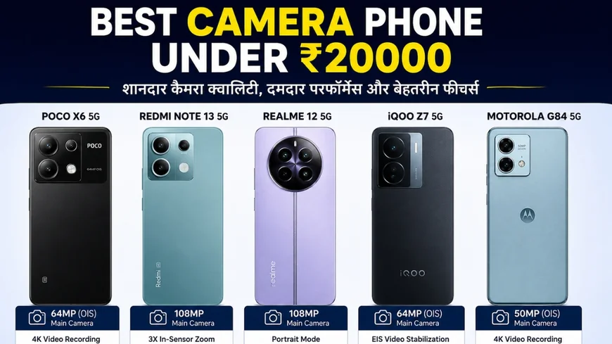 Best Camera Phone Under Rs20000: शानदार फोटो और वीडियो क्वालिटी वाले दमदार स्मार्टफोन्स